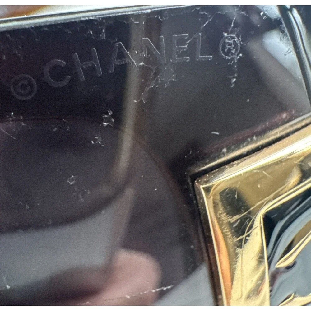 Chanel Shield 5085 Sunglasses Brown Gradient CC Logo Oversized Y2K Designer COA - Picture 12 of 16